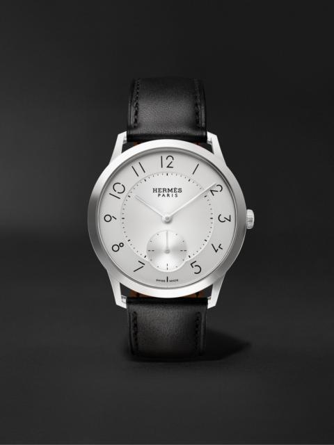 Hermès Slim d'Hermès Acier Automatic Stainless Steel Watch, Ref. 052839WW00