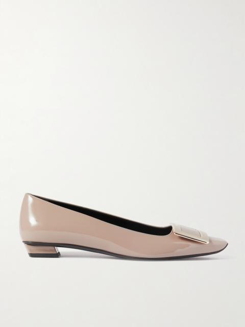 Roger Vivier Belle Vivier Patent-leather Ballet Flats