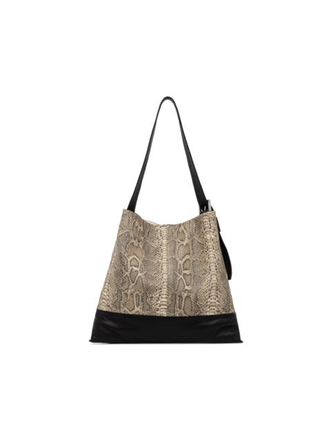 ALLSAINTS Asha snakeskin buckle shoulder bag