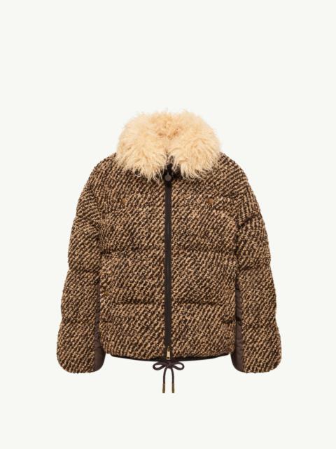 Moncler Dynamique Bouclé Short Down Jacket