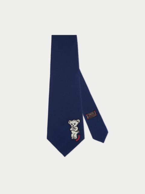 GUCCI Gucci HA HA HA silk tie