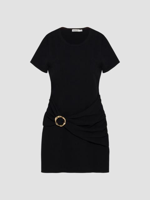 SIMKHAI Women's Leni Draped Mini Dress - Black