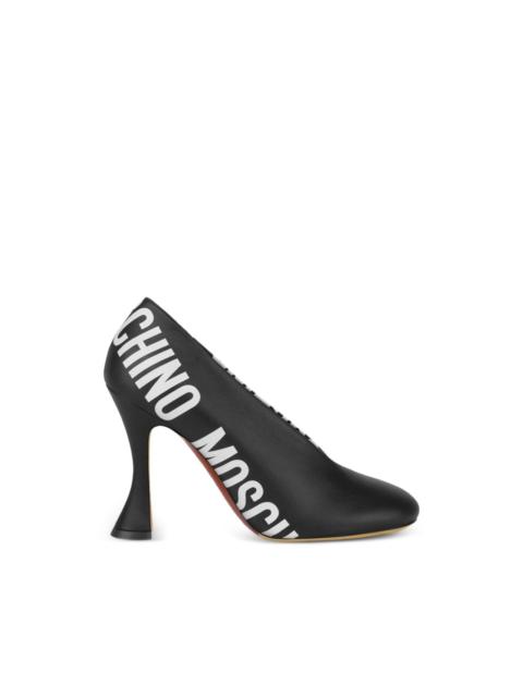 Moschino logo-print pumps