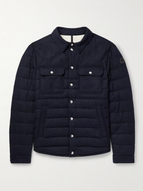 Moncler Mirmandix Slim-Fit Quilted Felt Down Jacket Navy