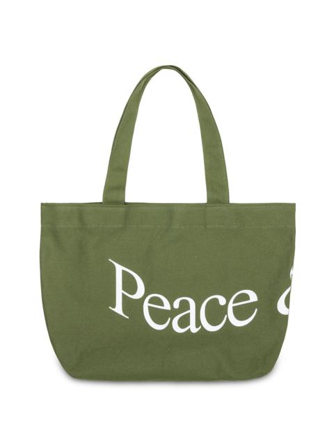 Museum of Peace & Quiet WORDMARK TOTE BAG - OLIVE