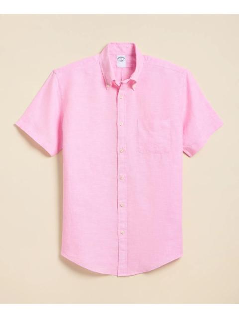 Brooks Brothers Irish Linen Short-Sleeve Sport Shirt