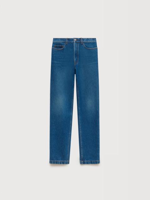 Marni BLUE DENIM STRAIGHT-LEG JEANS