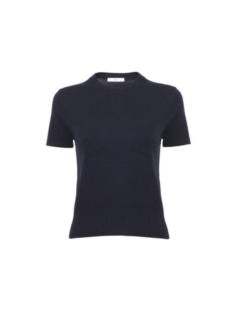 Chloé CREW-NECK T-SHIRT IN SUPERFINE WOOL KNIT