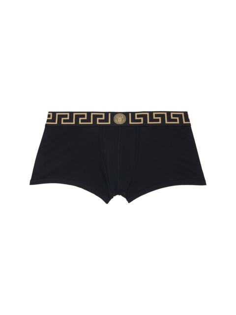 VERSACE Three-Pack Black Cotton-Jersey Boxer Briefs