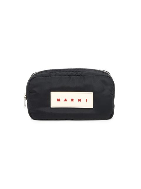 Marni Men's Puffy Logo Pouch - Black