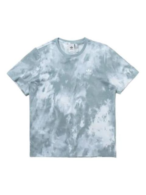 Men's adidas SS22 Tie Dye Sports Home Short Sleeve Colorblock T-Shirt HE9448