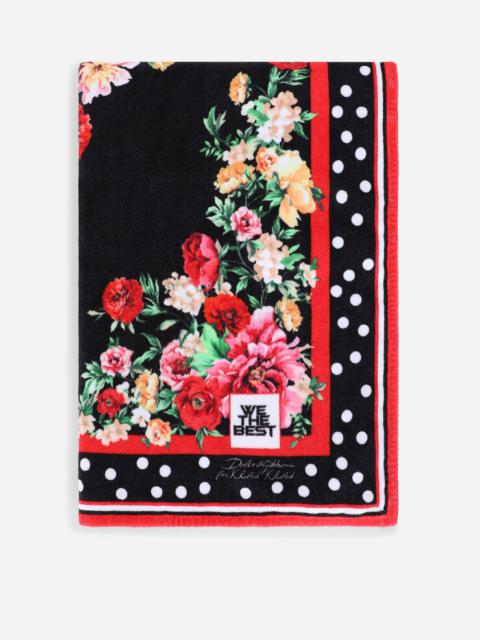 Dolce & Gabbana Lion mix-print terry cloth beach towel