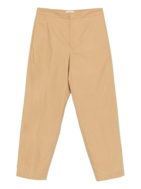 Jil Sander cotton tapered trousers