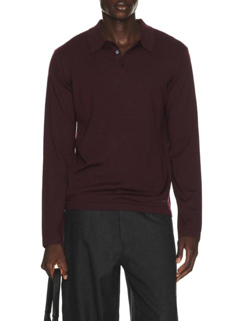 SIMKHAI Reynolds Long Sleeve Polo