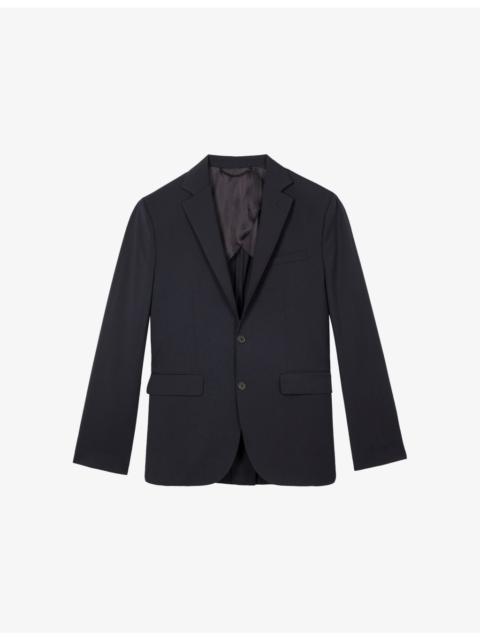 The Kooples Notch-Lapel Relaxed-Fit Wool Blazer