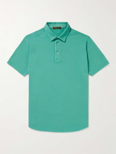 Loro Piana Cotton-Piqué Polo Shirt