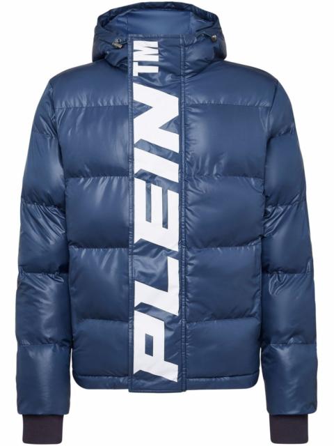 PHILIPP PLEIN padded long-sleeve logo jacket