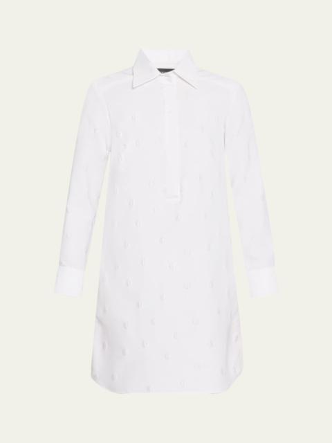 BRANDON MAXWELL The Lola Polo Tunic Shirt Dress
