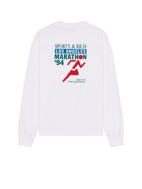 Sporty & Rich LA Marathon Longsleeve Tee