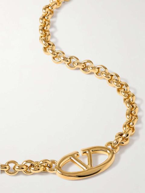 VLOGO Bold gold-tone necklace