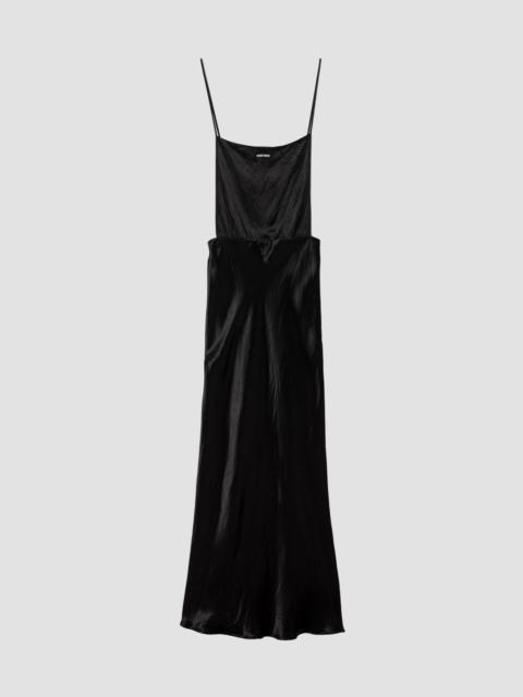 Miu Miu Women's Long Satin Dress - Black