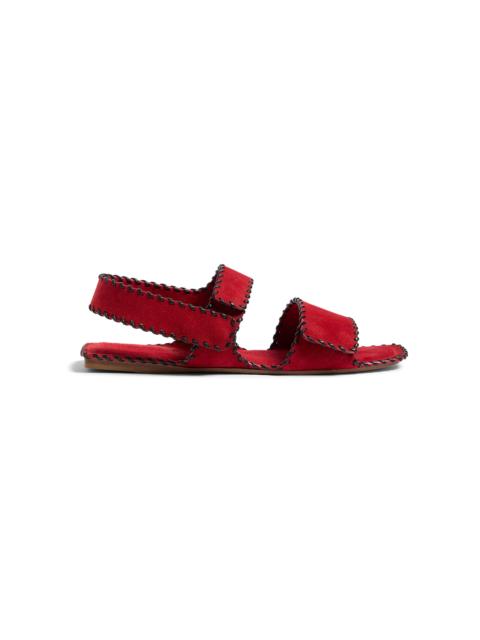 KHAITE Boden Whip Stitch Flat red