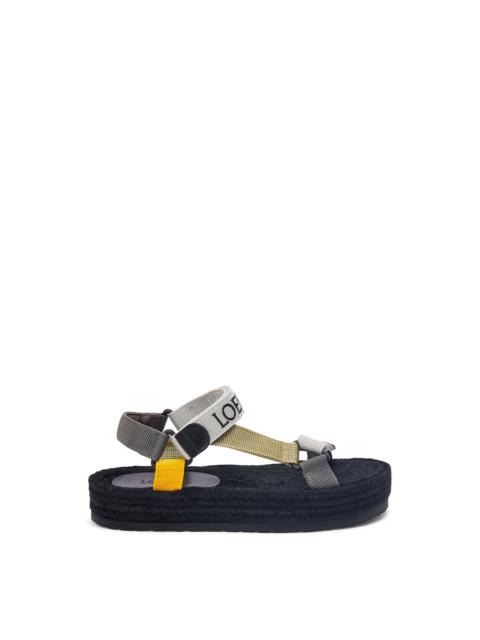 Loewe Strappy espadrille in nylon