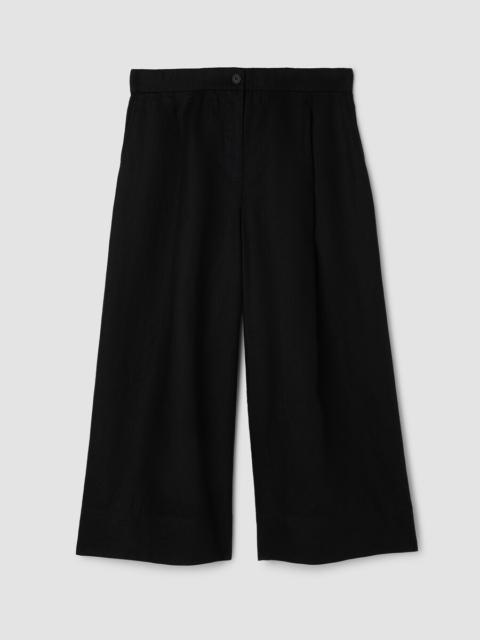 EILEEN FISHER Organic Linen Pleated Culotte