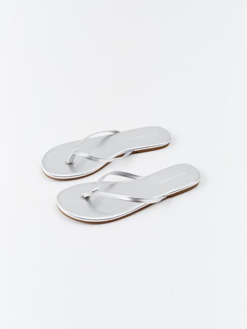 MELISSA ODABASH SANDALS SILVER