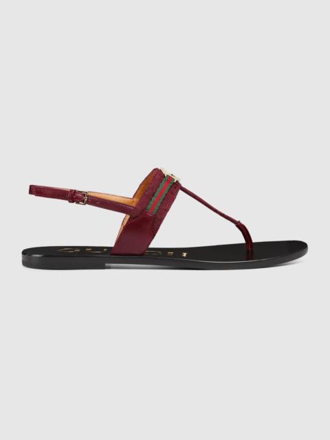 GUCCI Women's Interlocking G Web sandal