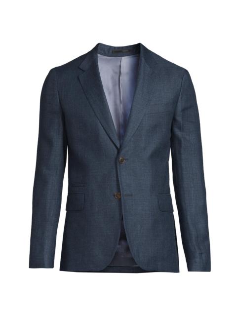 Paul Smith Men's Linen-Wool Two-Button Jacket - Navy