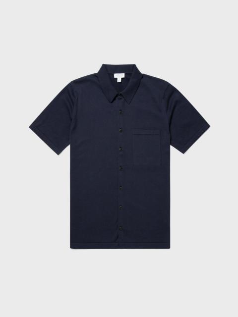 Sunspel Sea Island Cotton Knit Shirt