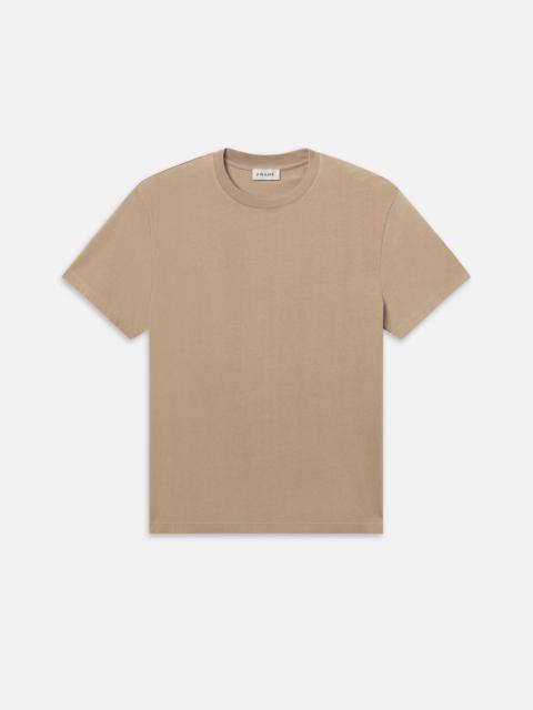 FRAME Frame Logo Tee in Latte Brown