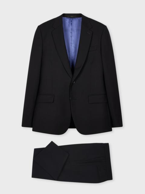 Paul Smith The Soho - Tailored-Fit Black Wool 'A Suit To Travel In' Suit