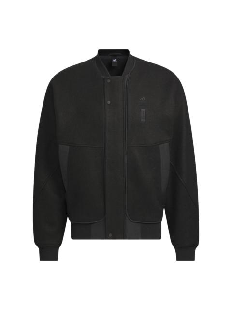 adidas Wuji Melton Jacket 'Black' IP4910