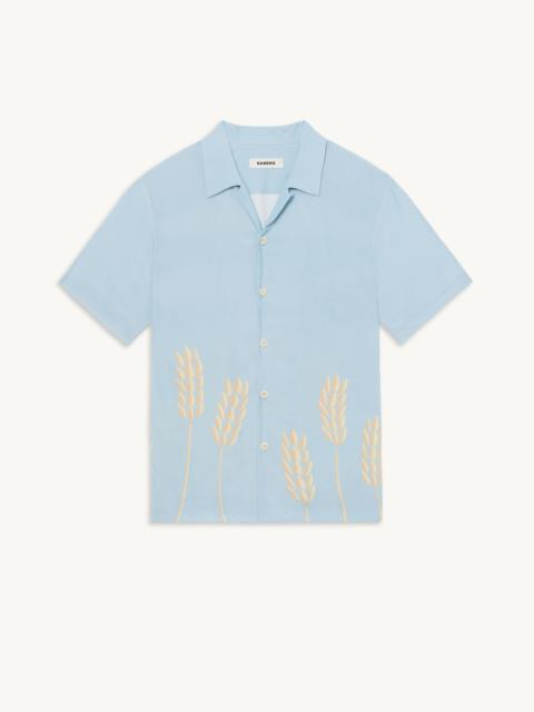 Sandro Printed flowing shirt