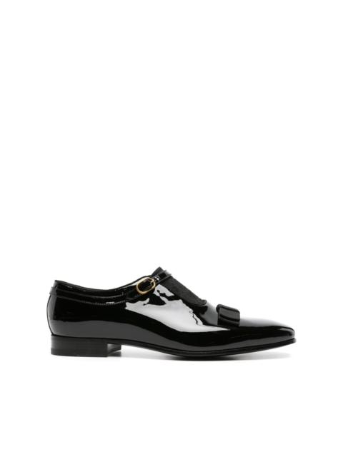 GUCCI GG canvas 20mm leather loafers