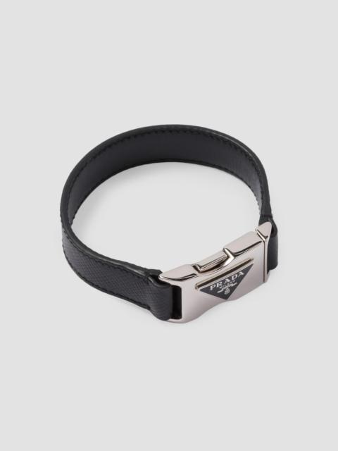 Prada Men's Saffiano Bracelet - Black