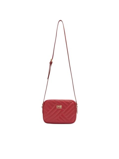 Roberto Cavalli quilted logo shoulder bag