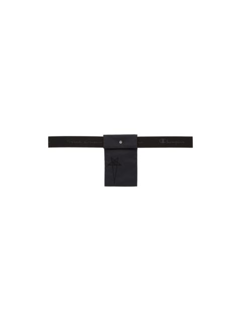 Rick Owens Black Champion Edition Nylon Pouch