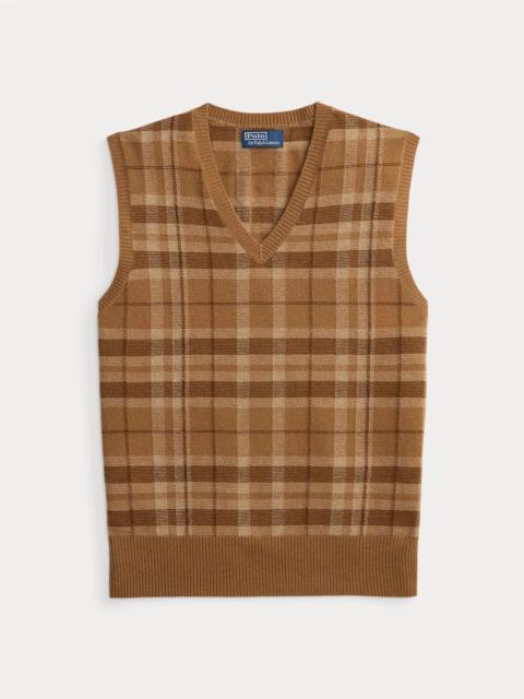 Polo Ralph Lauren Plaid Cashmere Sweater Vest
