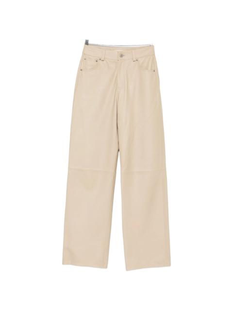 BY MALENE BIRGER By Malene Birger Wide-leg Leather Trousers