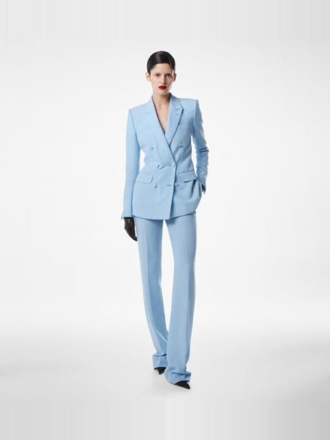 TOM FORD SEQUINED WOOL BLEND CREPE DOUBLE BREASTED JACKET