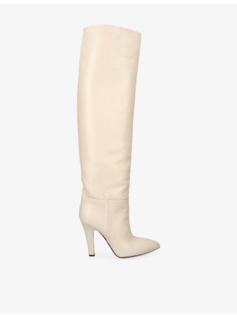PARIS TEXAS Elsa Leather Knee-High Boots