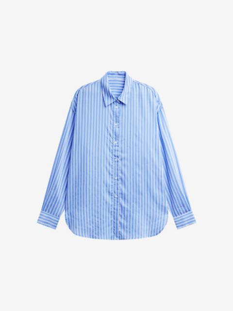 The Frankie Shop Toscane Oversized Shirt - Blue/White Stripe