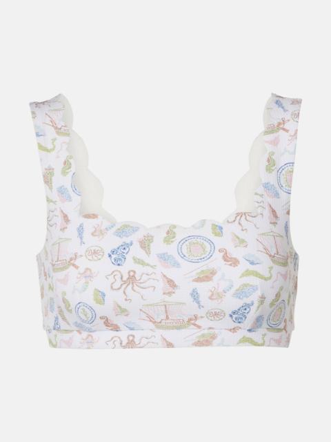 MARYSIA Palm Springs scalloped bikini top