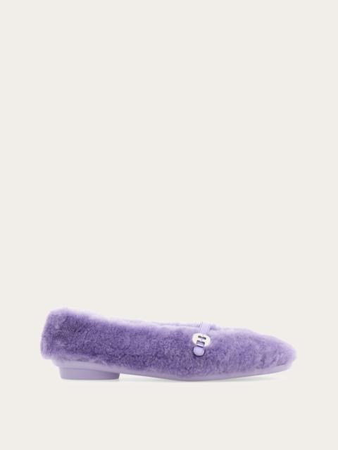 FERRAGAMO Fluffy ballet flat