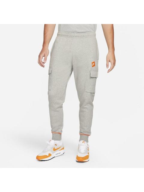 Nike Nike Sportswear Just Do It Fleece Cargo Pants 'Dark Heather Grey' DD6267-063