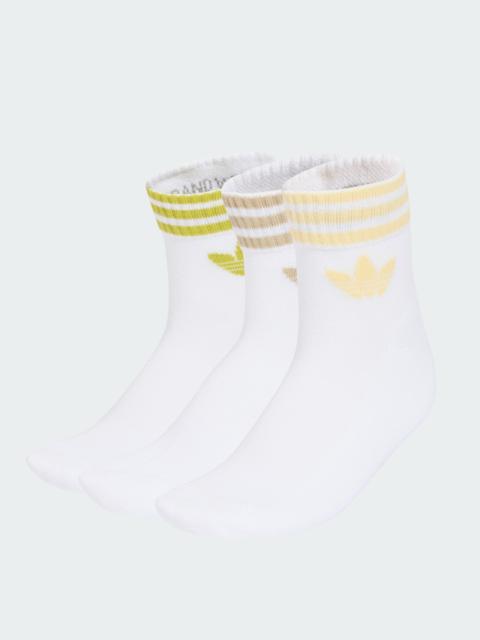 adidas 3-Stripes Ankle Socks 3 Pairs