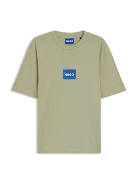 HUGO LOGO-PRINT T-SHIRT IN COTTON JERSEY
